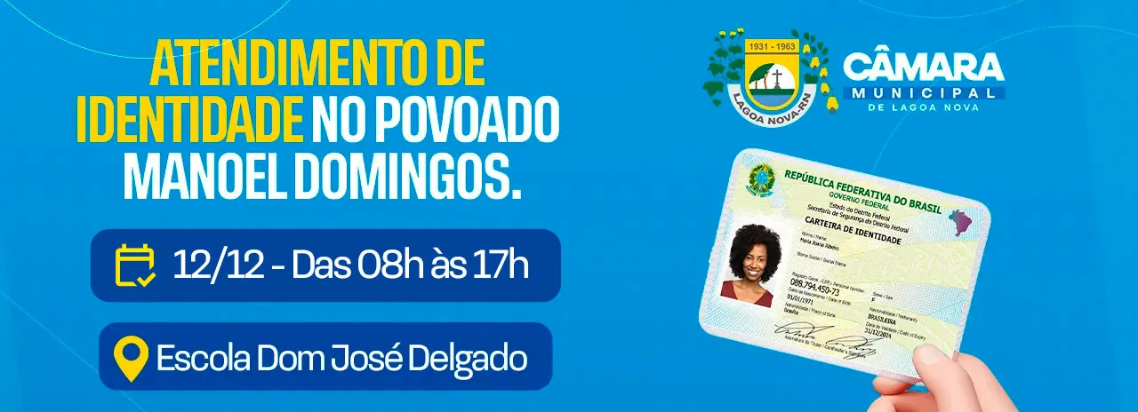 Atendimento de identidade no povoado Manoel Domingos.